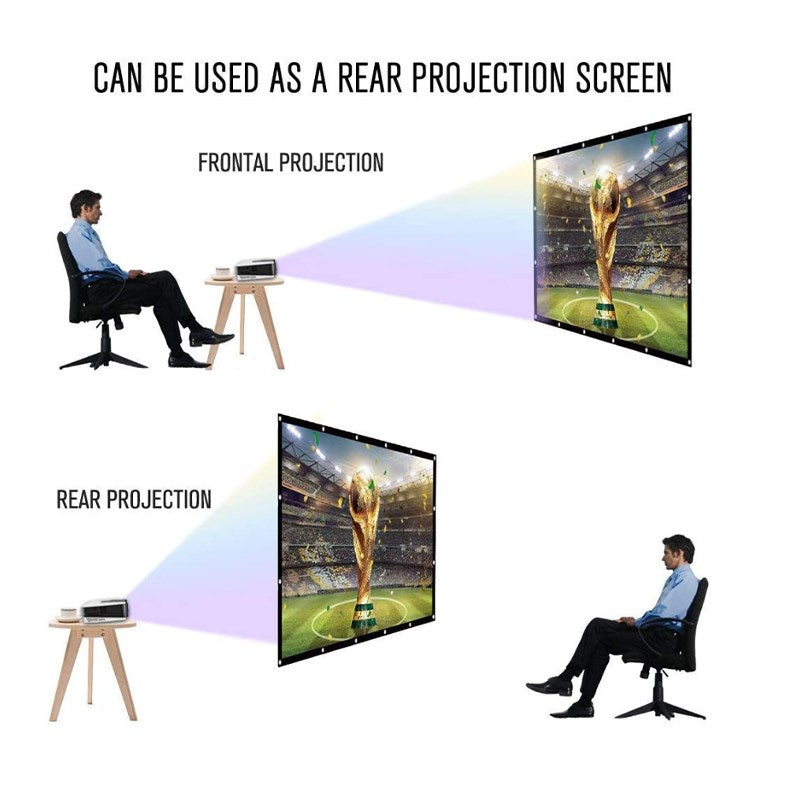 SMQ Simple Foldable Movie Projector Screen (100 SMQ Simple Foldable Movie Projector Screen (100
